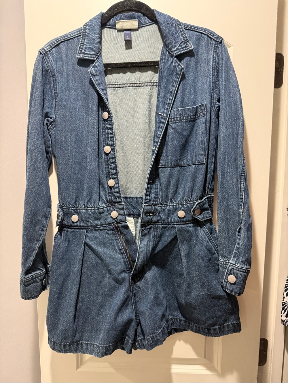 Universal Threads Denim Utility Romper - Blue